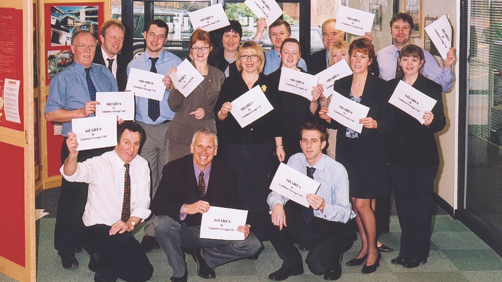 Lindum Group staff holding their shares in 1994