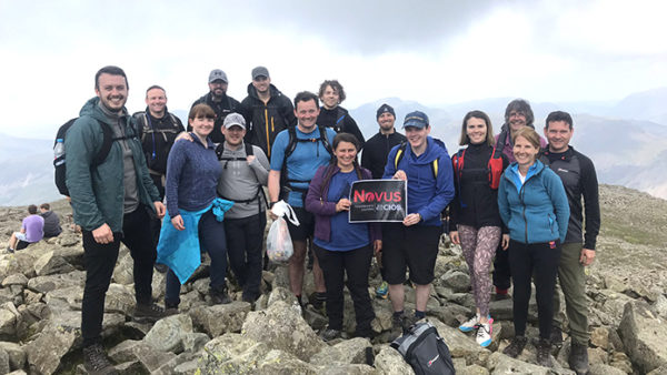 Novus members from Manchester, Liverpool and Cumbria climbed Scafell Pike last summer in aid of charity
