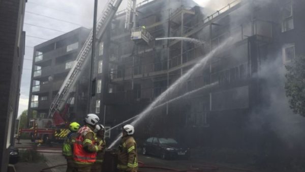 A fire at Samuel Garside House on De Pass Gardens in Barking in 2019 is believed to have started after a resident’s barbecue on a balcony