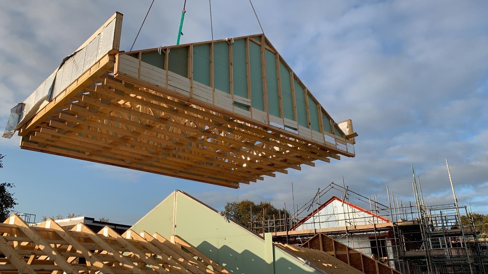 Prefabricated timber pitched roof cassettes from Taylor Lane were used by developer Acorn on Brooks Dye Works in Bristol.