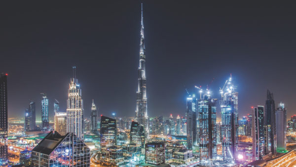 Dubai skyline at night. Image: Ivan Siarbolin/Pexels