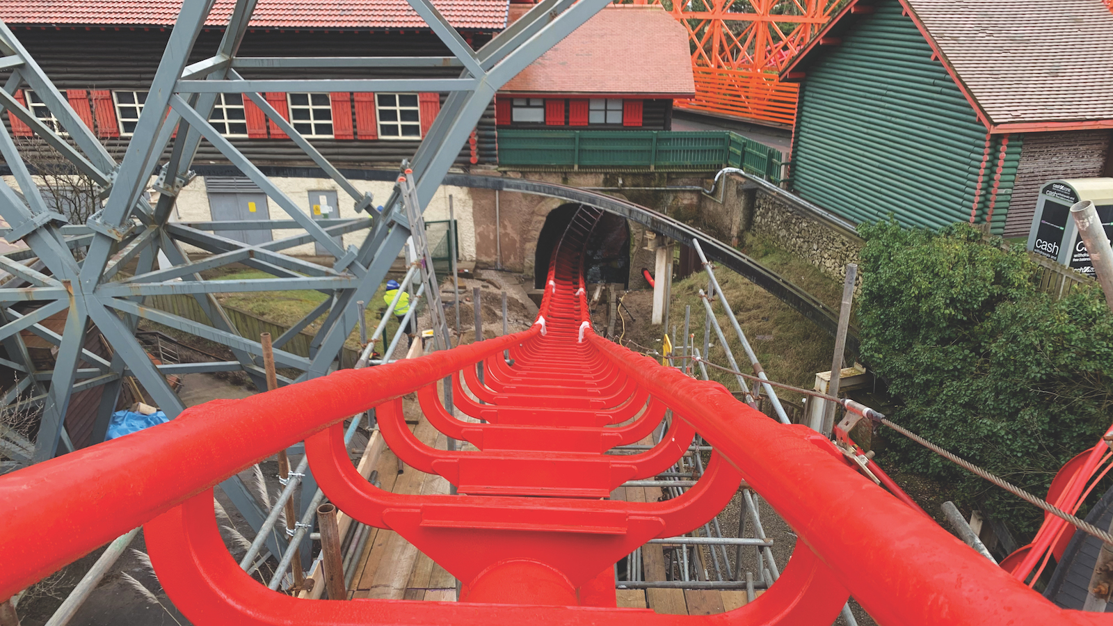 Contractor Taziker has retracked additional sections of the Big One rollercoaster at Blackpool Pleasure Beach