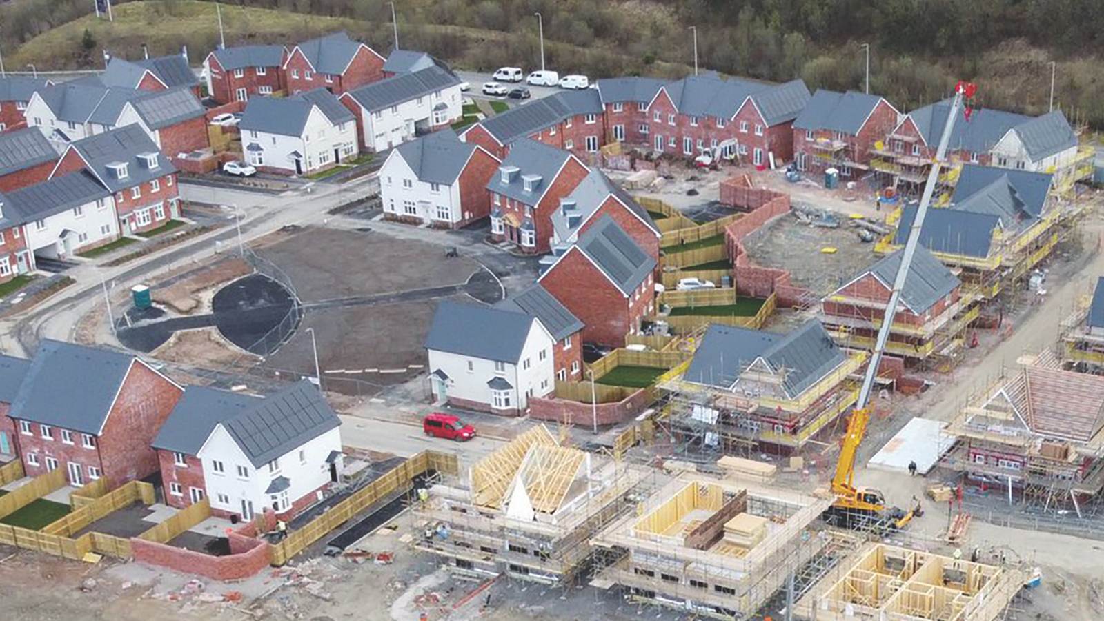 Construction work on Sero’s low-carbon development at Parc Eirin, Tonyrefail