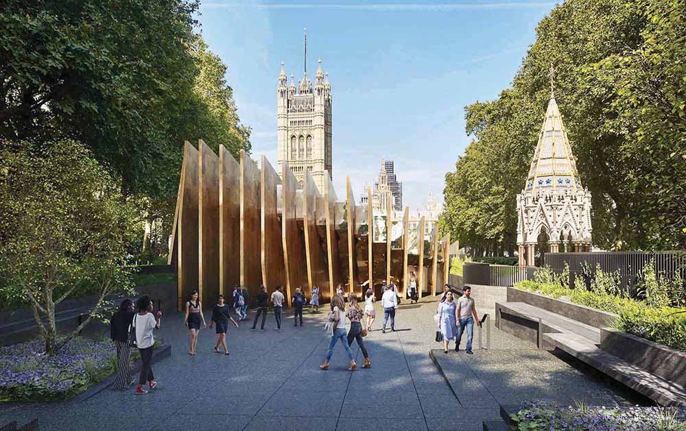 Artist's impression of the Holocaust Memorial (Image: Adjaye Associates)