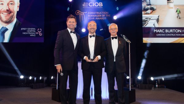 Marc Burton won the Construction Manager of the Year Award at the CIOB Awards 2021.