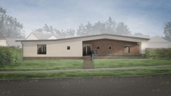 An artist's impression of the CobBauge house (Image: Hudson Architects)