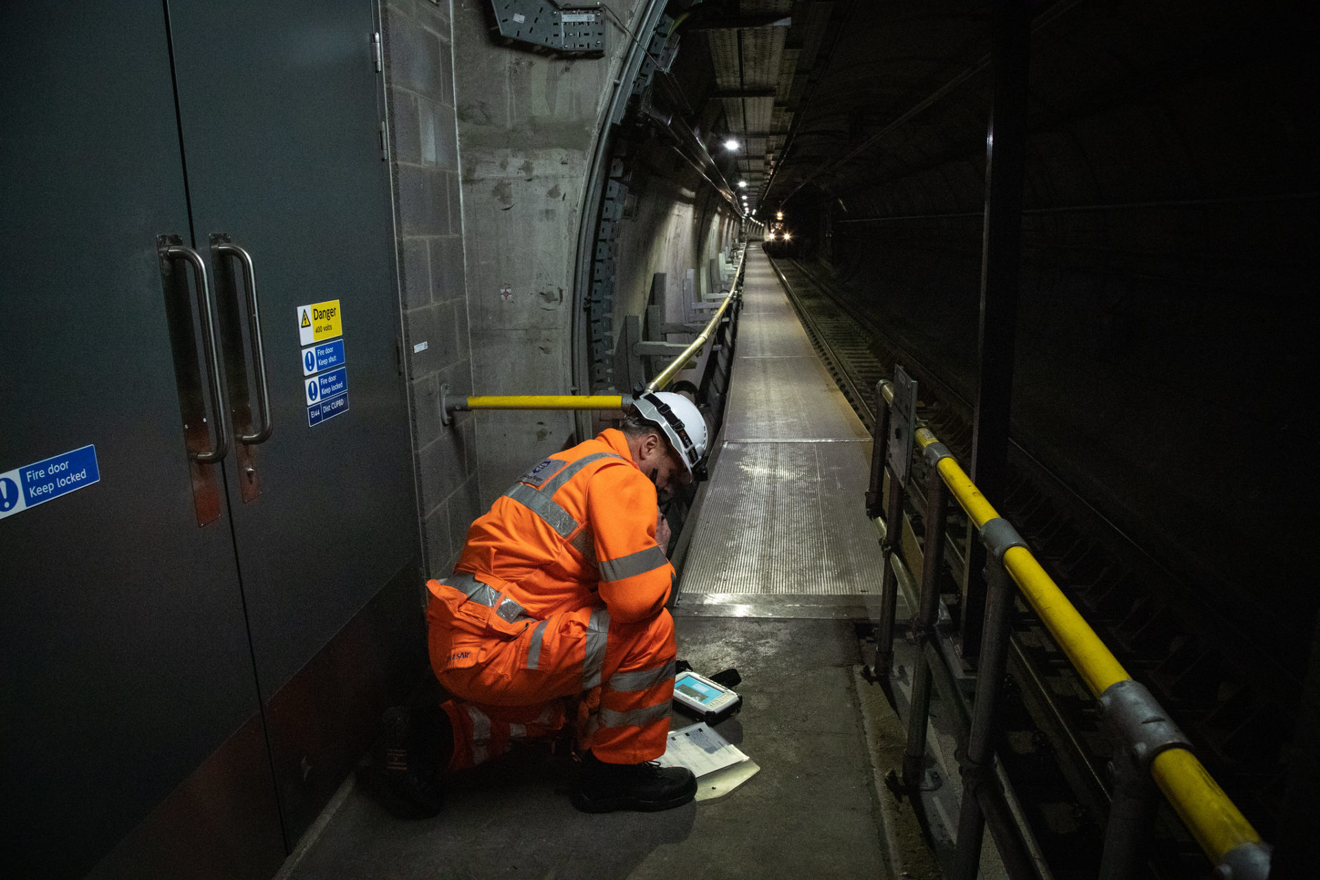 Trial operations for an evacuation of the Elizabeth Line earlier this year
