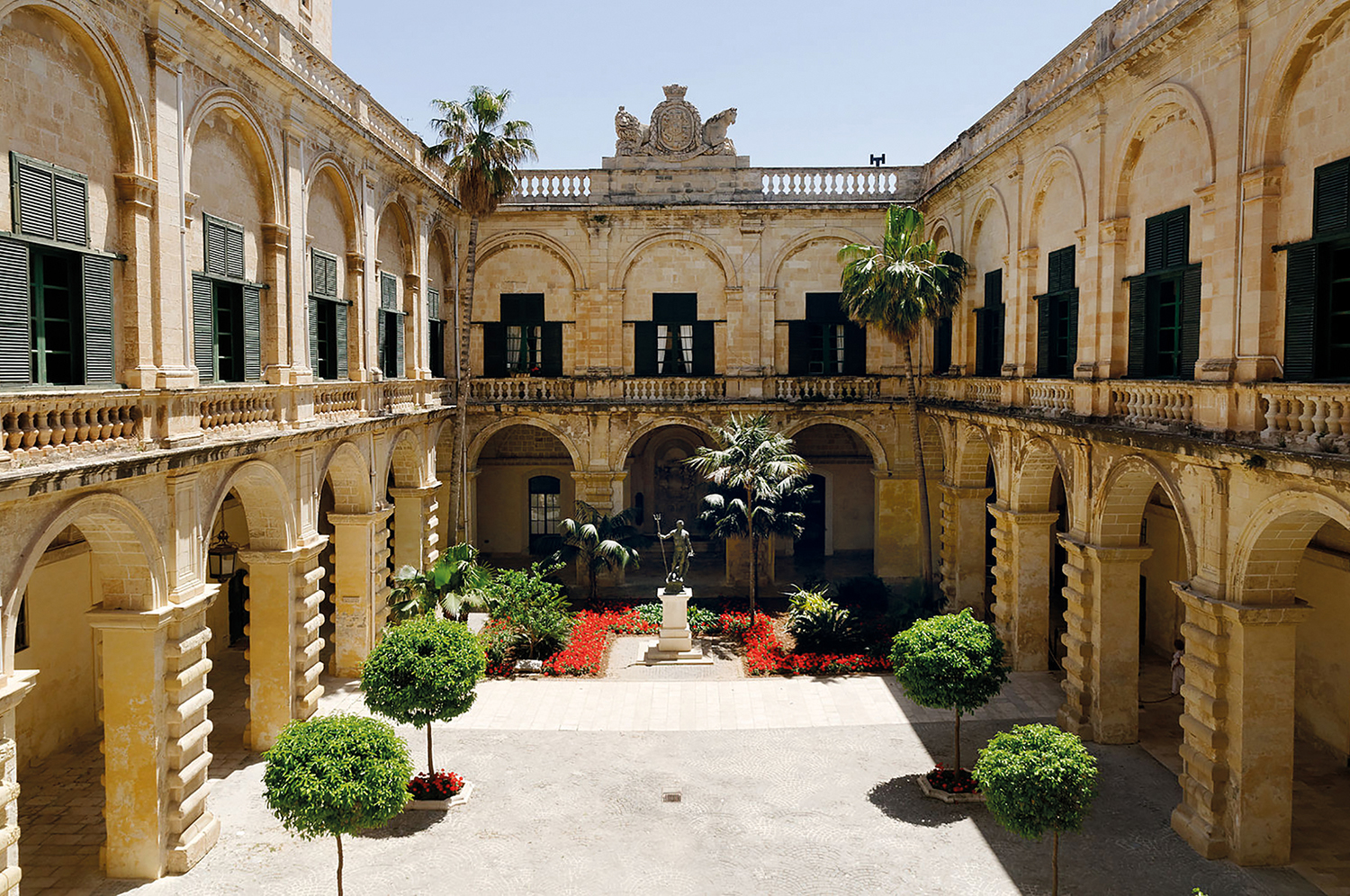 Grandmaster Palace Interior in Valletta, Malta Editorial