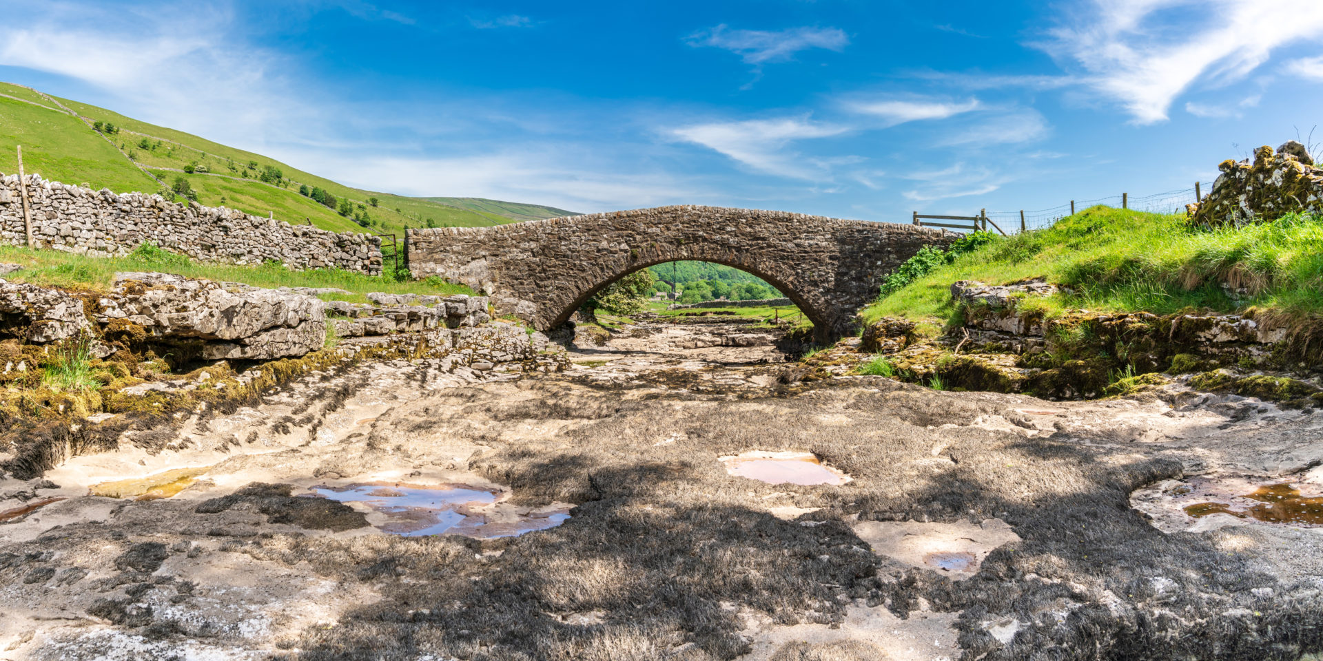 River Skirfare, near Litton, North Yorkshire, England, during drought conditions (Image: Dreamstime)