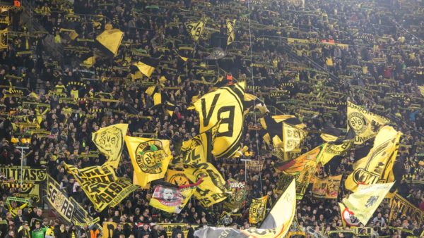 Borussia Dortmund stadium safe standing Yellow Wall Dreamstime