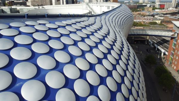 BAM Construct UK cleaned 16,000 aluminium discs on the Selfridges Birmingham building (All images courtesy of BAM)