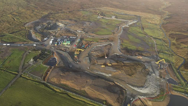 BAM Nuttall's site in Shetland where the private 5G network was tested
