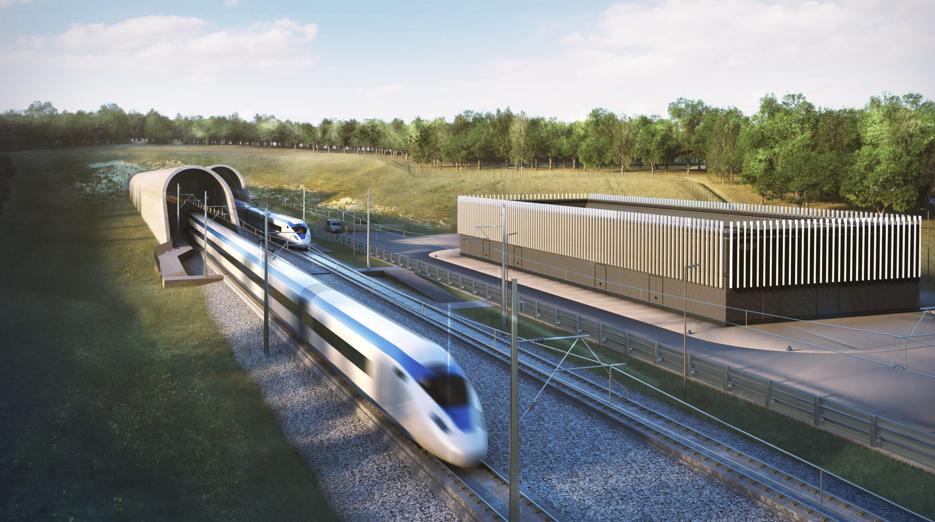 HS2 delay - HS2-Chiltern-tunnel-south-portal-buildings
