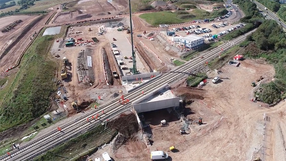 Video | Drone footage of Balfour JV’s HS2 bridge project