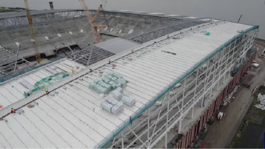 Video | Everton Stadium outer roof installation