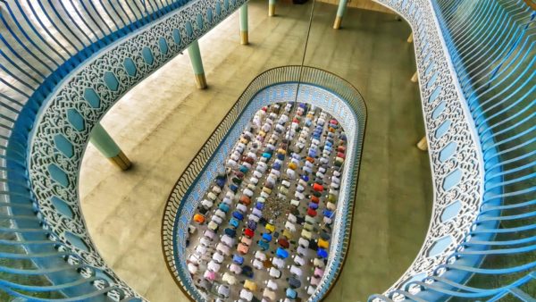 View of the inside of a mosque from above - Azim Khan Ronnie won the 2023 Art of Building competition