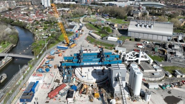 1,200-tonne concrete lid lift completes Tideway construction (image: Tideway)