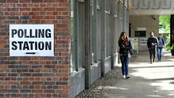 A polling station in the UK - Rishi Sunak has called for a general election on 4 July