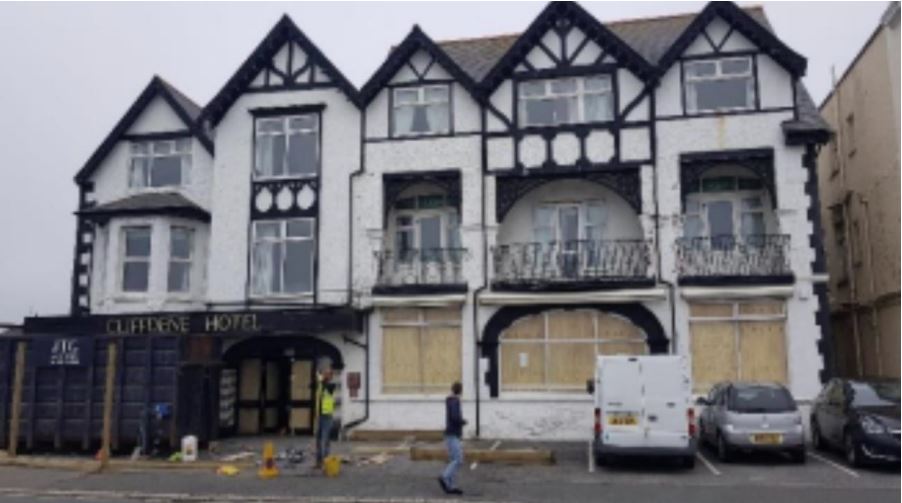 The former Cliffdene Hotel in Newquay. A company director has been fined after workers were exposed to asbestos during the demolition of a hotel in Cornwall.