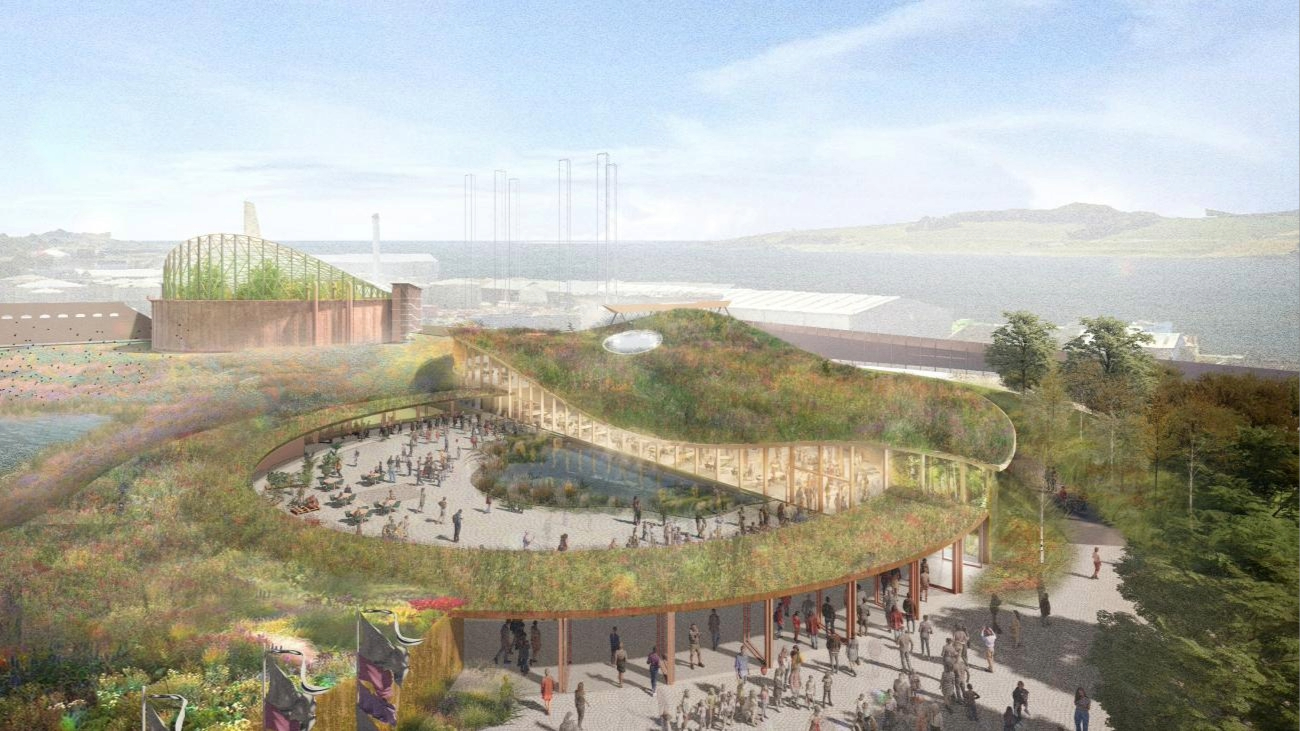 Illustration of how the new Dundee Eden Project will look like