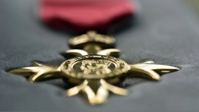 Close up of an OBE medal. Here's a list of the people in the built environment who received an award at the king's birthday honours.