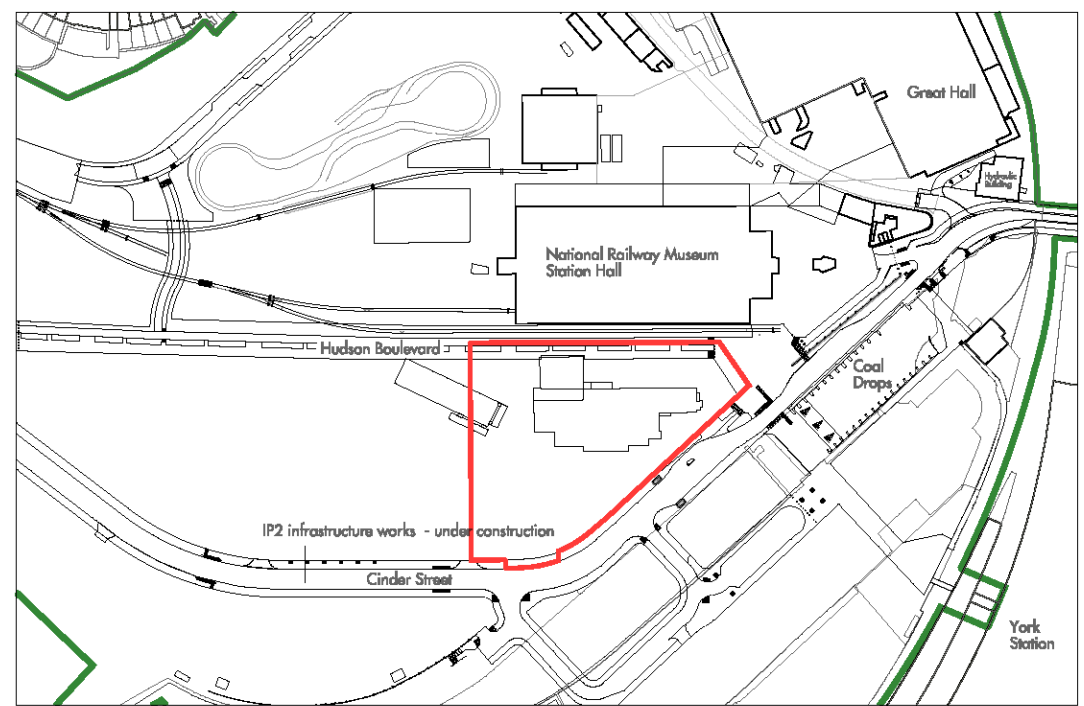 The hub's site location plan