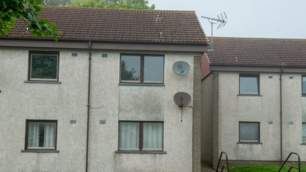 Two of the houses affected by RAAC in Aberdeen