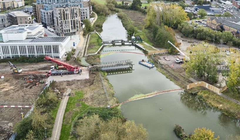 Graham Chelmer bridge - Site of the new Chelmer Waterside bridge