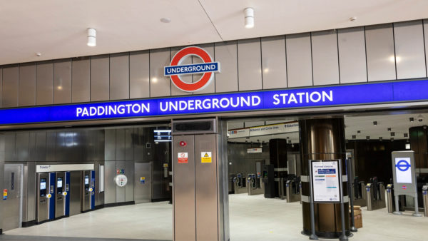 The new ticket hall of the Paddington Underground station