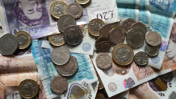 British pounds notes and coins - the government has 