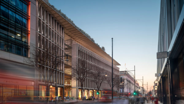 A computer-generated image of the new M&S building designed by Pilbrow & Partners. Secretary of state Angela Rayner has approved the demolition of the M&S flagship story in Oxford Street.