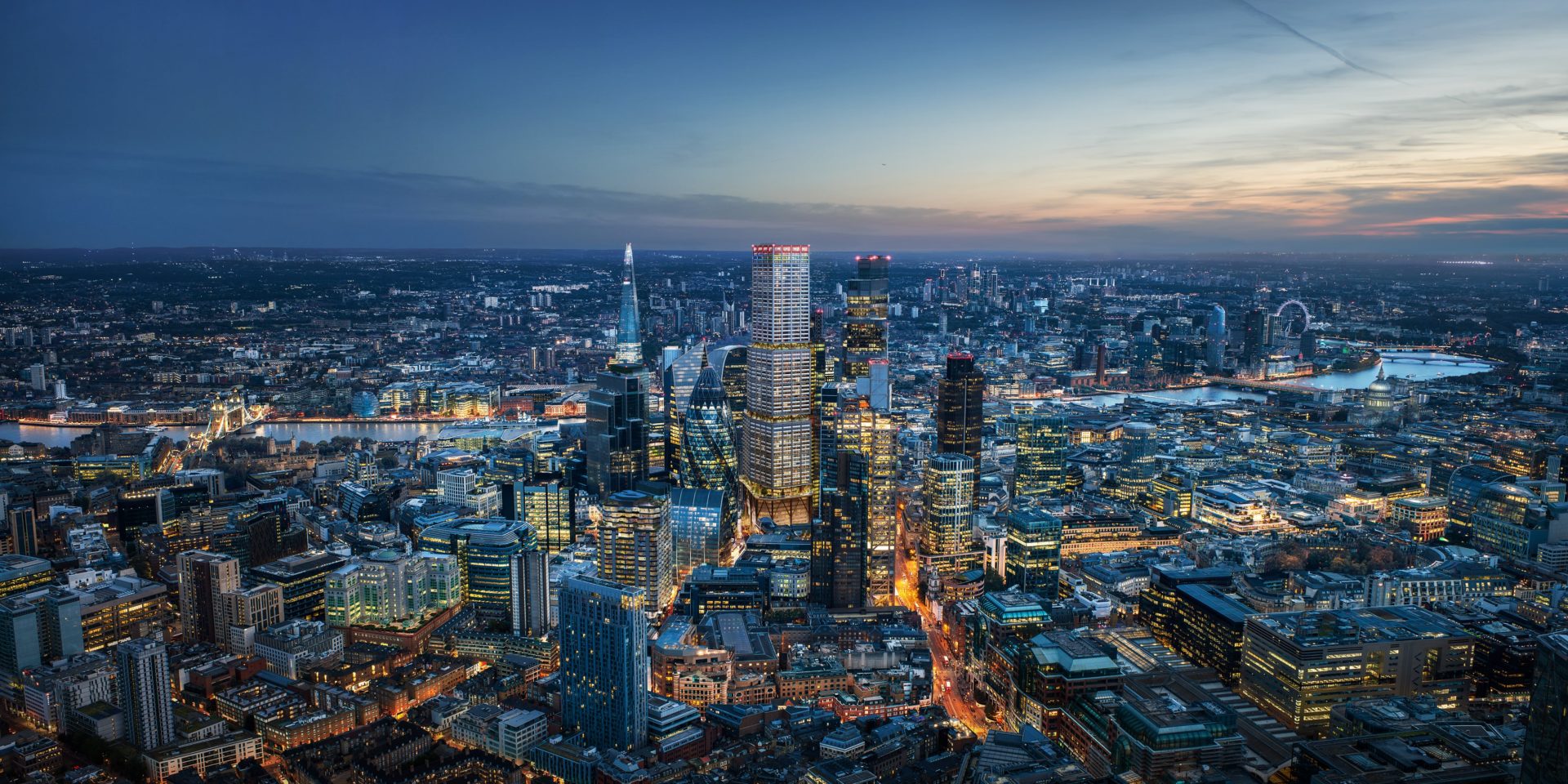 A computer-generated image of the 1 Undershaft tower, which has been granted approval by the London City Corporation.