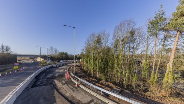 A highways road under construction - Skanska has launched an updated guide on the reuse of asphalt