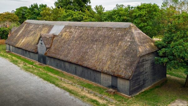 Upminster Tithe Barn, Hall Lane, Upminster, Havering, Greater London. Scheduled Monument