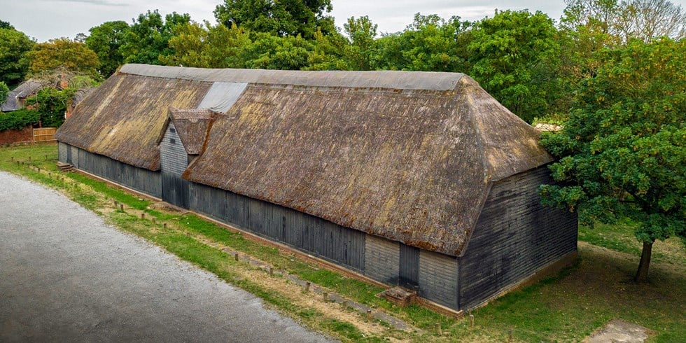 Upminster Tithe Barn, Hall Lane, Upminster, Havering, Greater London. Scheduled Monument