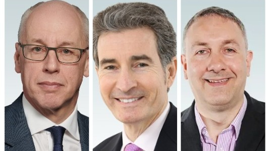 Balfour Beatty's new group sector leads, from left to right: Nick Crossfield, Stephen Tarr and Phil Clifton