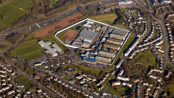 HMP Barlinnie from the air - Kier has been appointed to replace the Victorian prison with a new one