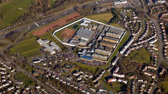 Kier prison - HMP Barlinnie from the air - Kier has been appointed to replace the Victorian prison with a new one