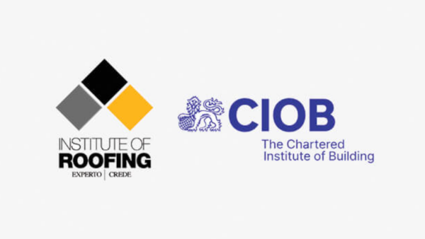 Logos of the Institute of Roofing and CIOB