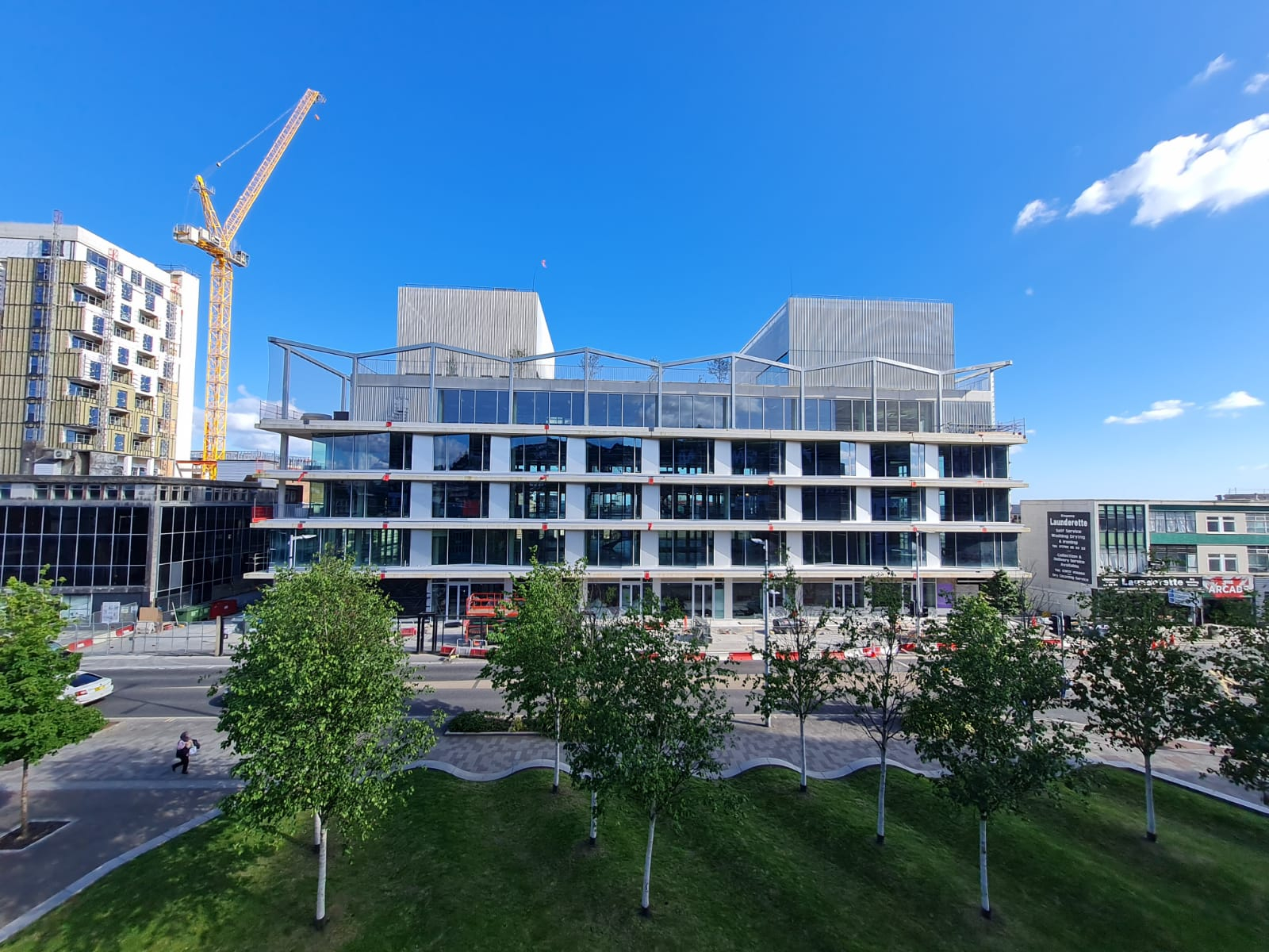 Exterior of 71/72 Kingsway, which Bouygues UK has handed over to Swansea Council