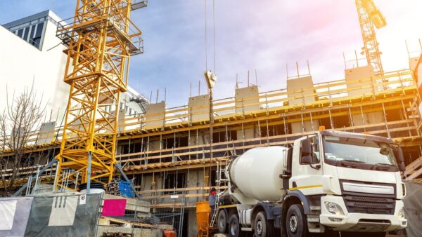 Concrete mixer delivery (image: Dreamstime).