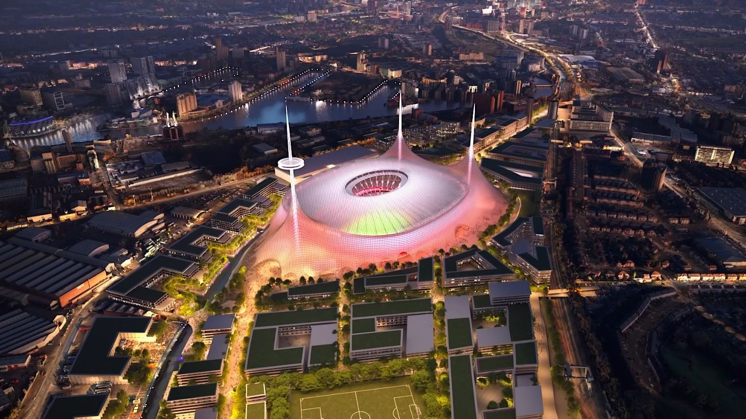 Manchester United's proposed new stadium (image: Manchester United).