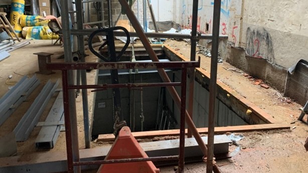 Inside of a construction site - a developer has been fined after serious health and a safety failures