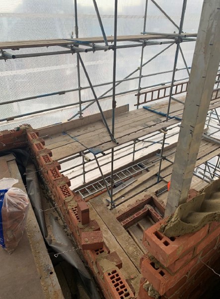 Inside of a construction site - a developer has been fined after serious health and a safety failures