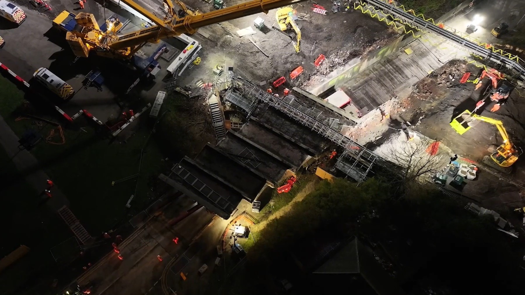 Digital Construction Awards design - Drone shot of the bridge reconstruction project (image: SYSTRA).