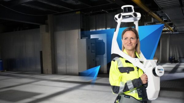Gleeds trialled the NavVis VLX wearable mobile scanning system at De Montfort University Image Navvis