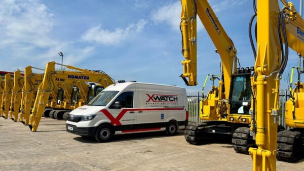 JN Bentley excavators next to an Xwatch van