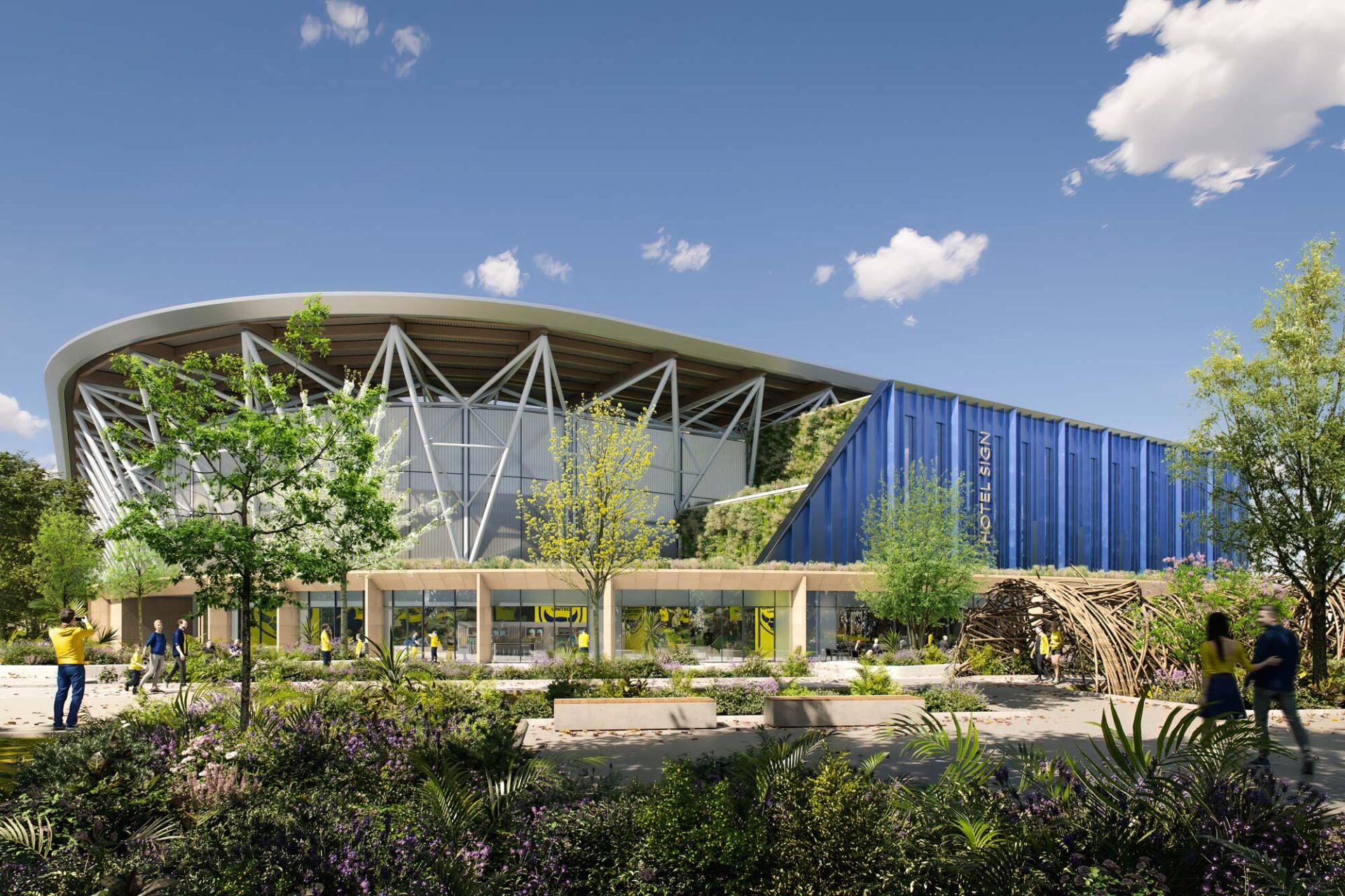 Oxford United’s electric stadium CGI of Oxford United's planned new stadium. Image: Oxford United
