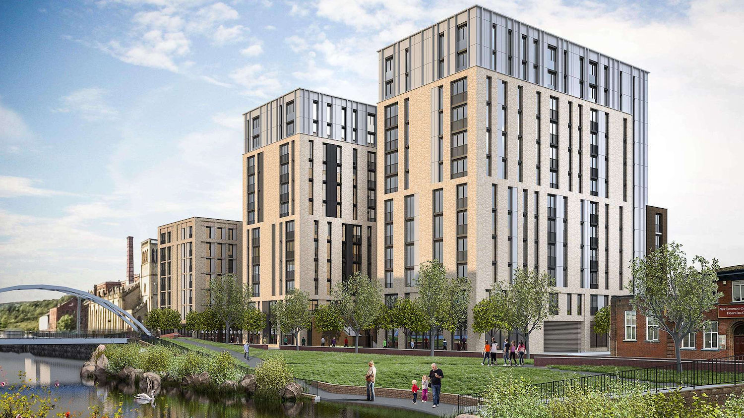Gateway 2 Sheffield apartment scheme Image: Whittam Cox
