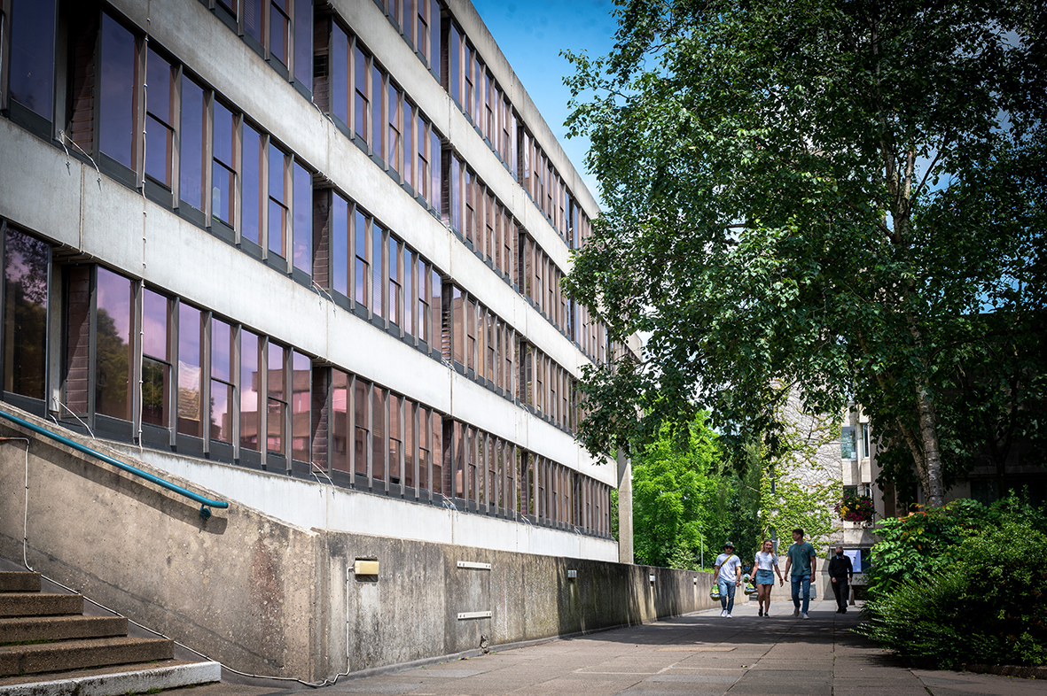 Lasdun Wall before the redevelopment project started. Image: UEA